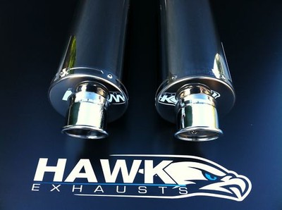 Ducati 900 Monster, Stainless Steel Round Mufflers