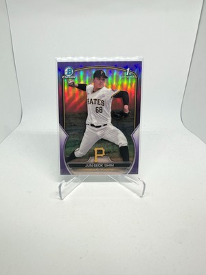 2023 Bowman Chrome #BCP-153 Jun-Seok Shim 1st Bowman Purple Refractor /250