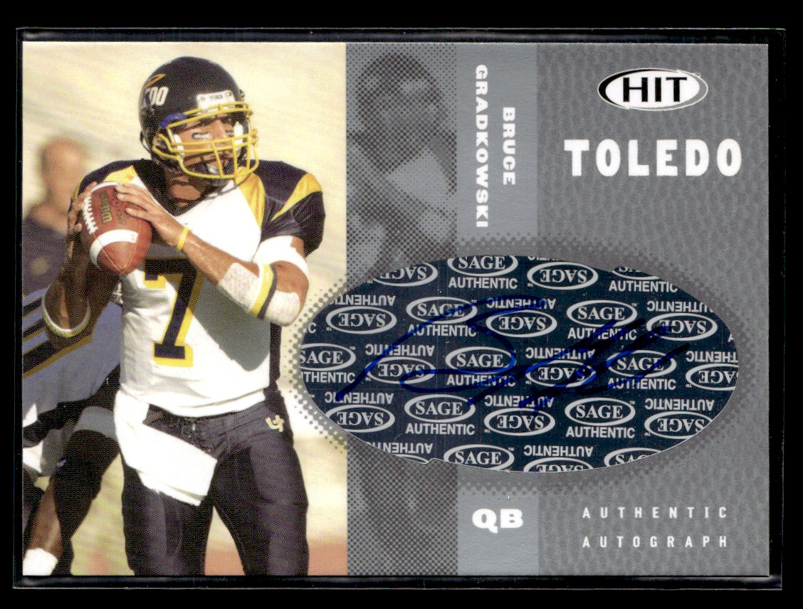 Bruce Gradkowski 206 Sage Hit Silver Auto