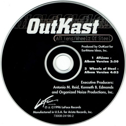 OUTKAST - ATLIENS / WHEELZ OF STEEL CD-SINGLE 1996 2 TRACKS