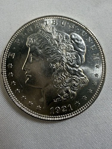 1921 P BU Morgan Silver Dollar Shipped In A Plastic Holder