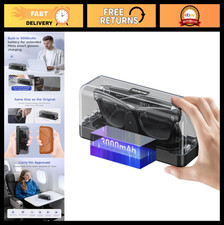 Portable Charging Case for Smart Glasses - 3000mAh Battery Charger, Compatible w