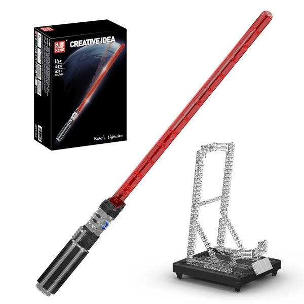 Mould King 10237 Rotes Lichtschwert Led-Kit Klemmbaustein Spielzeug Cosplay 97Cm-image