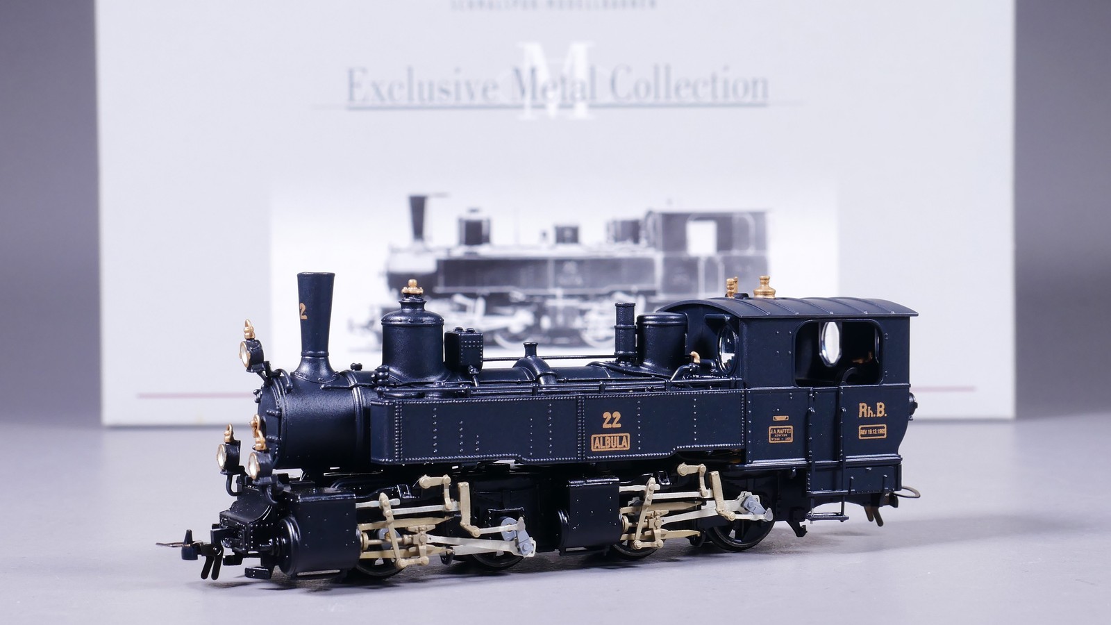 H0m DC Bemo 1293 112 Tenderlok G 2x2/2 22 "ALBULA" Mazo RhB DSS en EMBALAJE ORIGINAL #AA_298