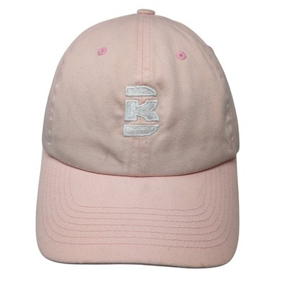Premium Slideback Baseball Hat Pink One Size Embroidered Logo Adjustable