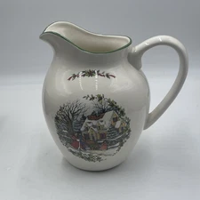 Susan Winget Winter Wonderland Certified International 96oz Pitcher Holiday