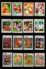  1cuba  Stamp, FLOWERS, worldwide collection lot