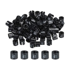 100 x Clothes Hanger Marker Colored Hanger Sizer Garment Tag Number 41 Black