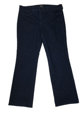 NYDJ Marilyn Straight 14 Lift Tuck High Rise Jeans Dark Wash Denim 36 x 29.5