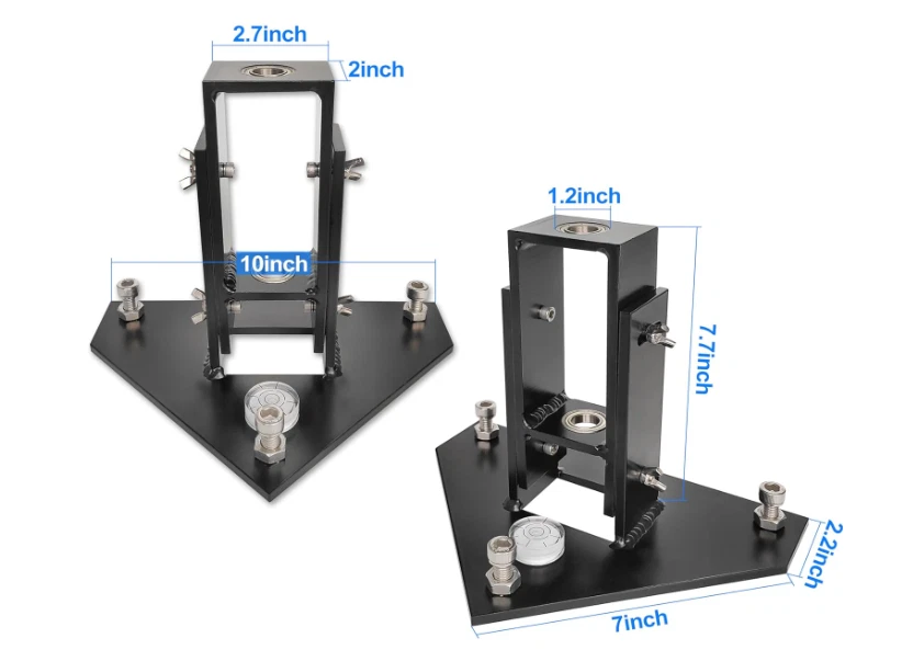 "Guía de perforación de valla de piscina orificios de anclaje de 5/8"" con patas niveladoras" Foto 2 de 4