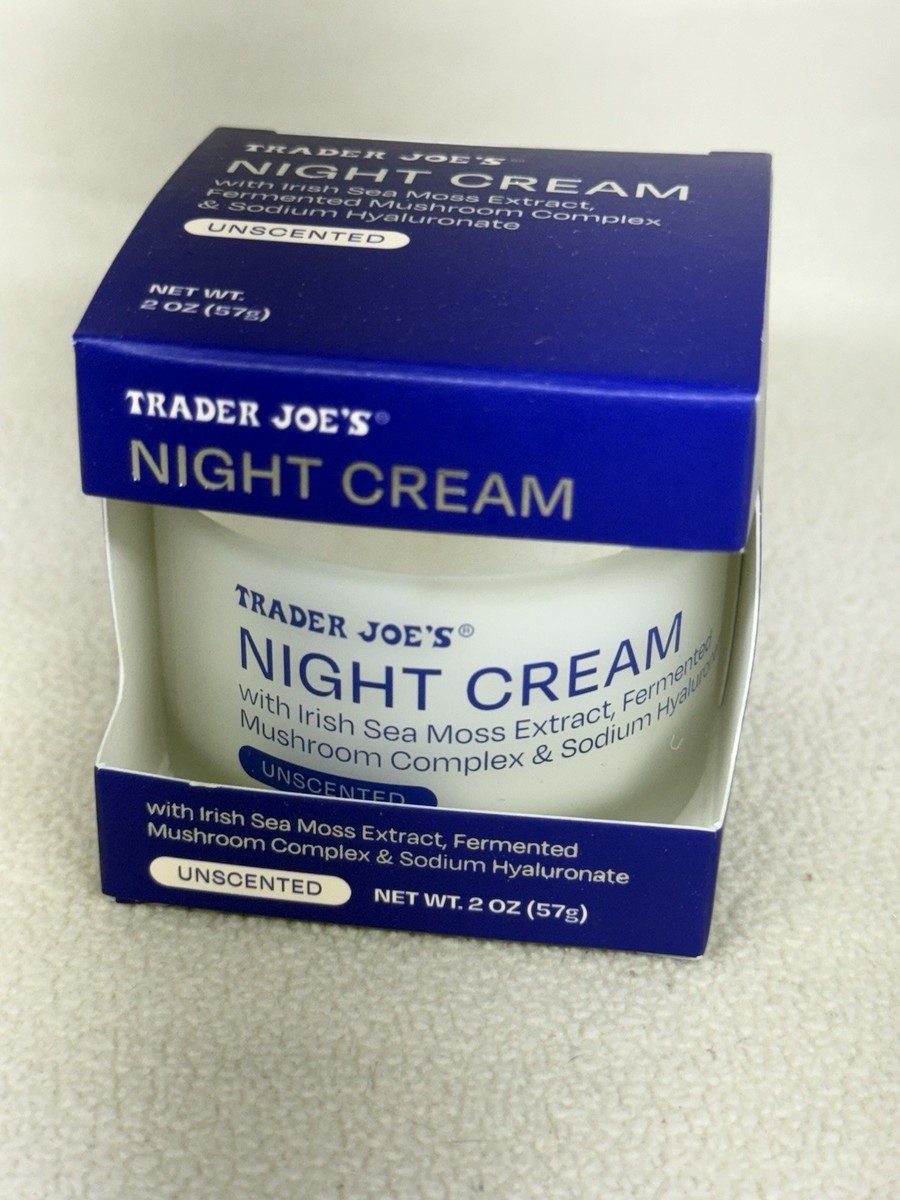 Trader Joe's Night Cream Irish Sea Moss Extract Fermented Mushroom
