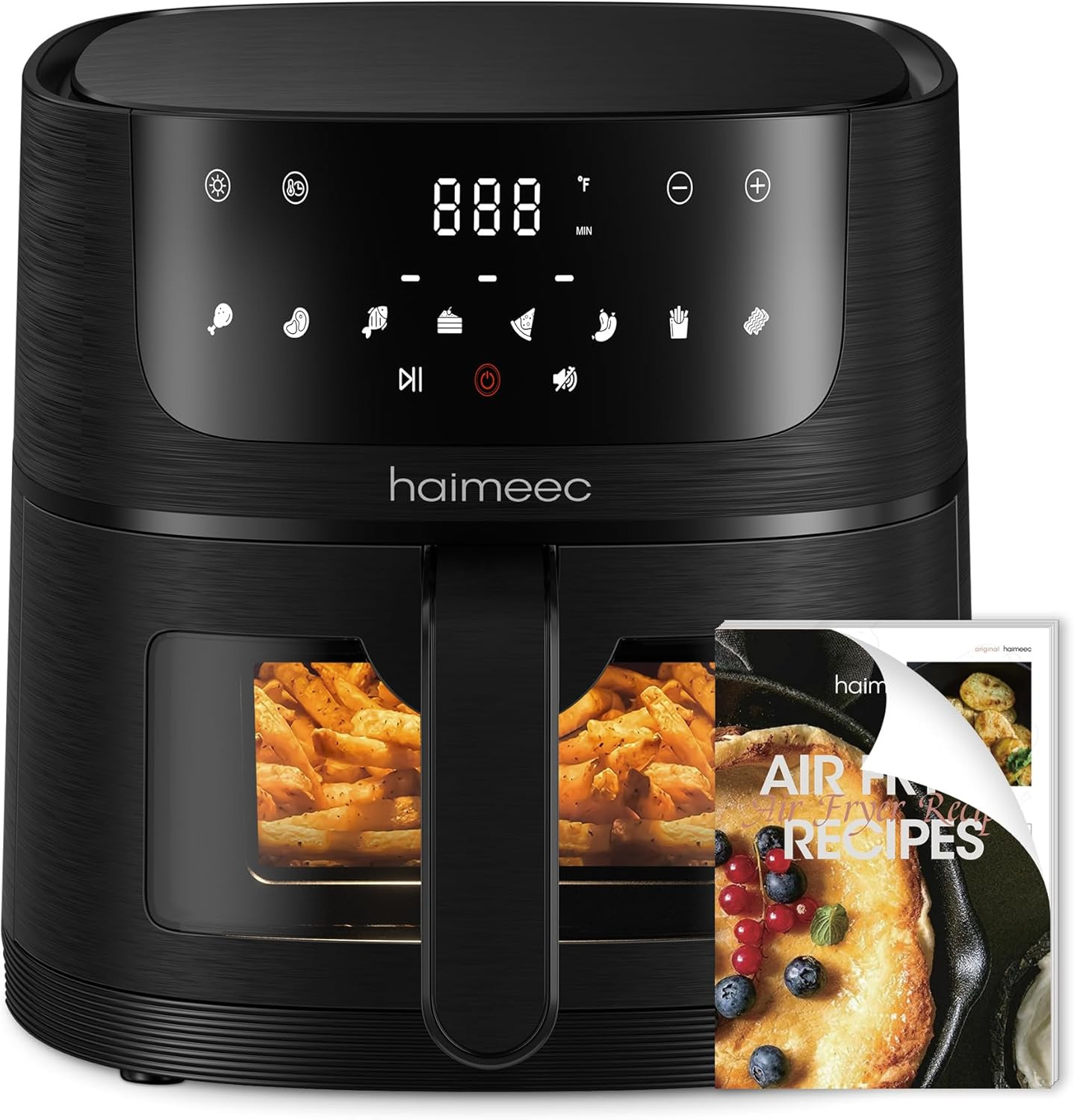 Friggitrice Ad Aria 6L, 8 Preimpostazioni Air Fryer, Funzione Shake E Grill, Tem
