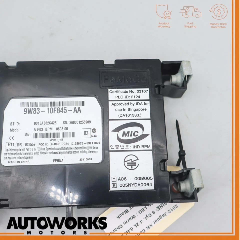 Блок управления 10-15 Jaguar X150 XK XKR ULF High Bluetooth 9W8310D893AA OEM - Изображение 3 из 4