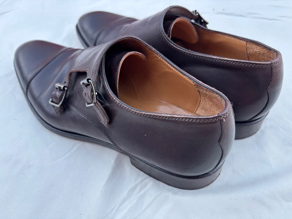 ⭐️ SAPATOS PAUL STUART MONK STRAP MARROM 43.5 / 10.5 ⭐️ - Imagem 4 de 4