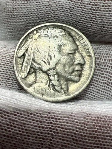 1913 Type 1 Higher Grade 3/4 Horn Buffalo Nickel -  Better Date US Coin!