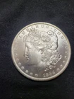 1884 -0 Morgan Silver Dollar - AU/BU, Lightly Toned,