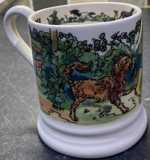 Emma Bridgewater 1/2 Mug Favourite Dog Walks NEW 1st with small defect in glaze