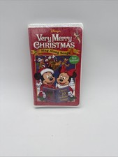 Sealed Disney Sing Along Songs Very Merry Christmas VHS Clamshell New Edition