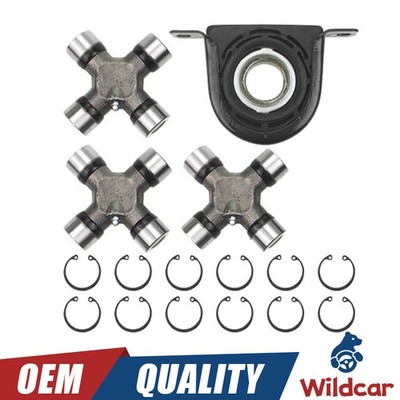 For Ford Super Duty F250 F350 Rear Driveshaft Spicer Carrier Bearing and U Joint
