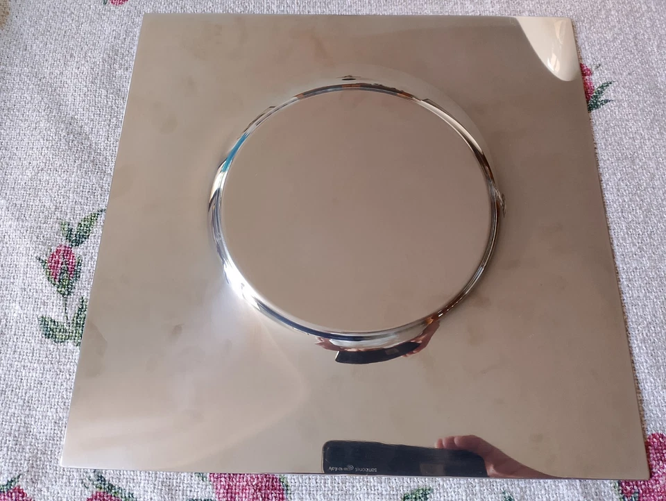 Vassoio Sambonet Quadrato Anni 80 Vintage - Immagine 2 di 2