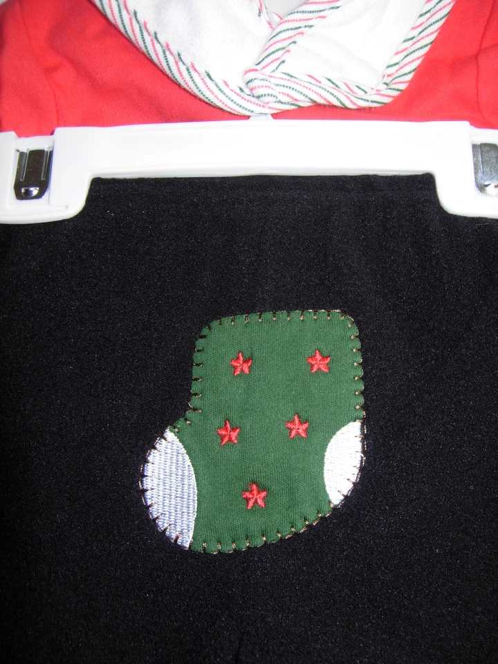 Bon Bebe младенца девочки 3 изделия брюки комплект Merry Christmas красный 3-6 Mo новый с Ярлыками - Изображение 4 из 4