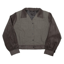 Vintage Sugar Shock Womens Corduroy Jacket Brown 90s Houndstooth 2xl