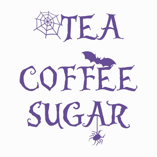 Gothic Tea, Coffee, Sugar Kitchen Jar Canister Vinyl Halloween Goth Stickers - Picture 14 of 18