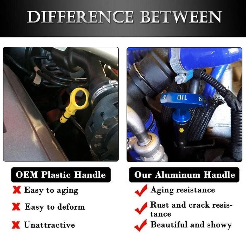 Manija del tirón de aceite del coche para Ford Mustang GT V8 GT500 1999-2011 — 第 4/4 张图片