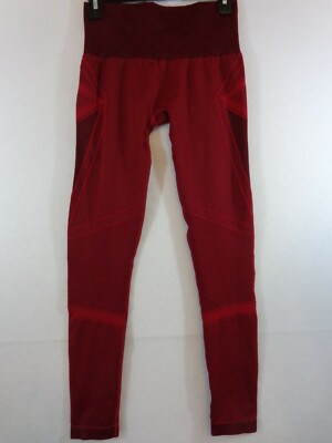 Myprotein Leggings Women's Medium Maroon Red Curve Booty Seamless Workout
