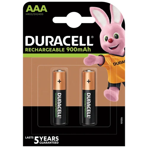 kQ Duracell Akku Recharge Ultra Micro AAA HR03 NiMH 1.2V 900 mAh 2er Blister