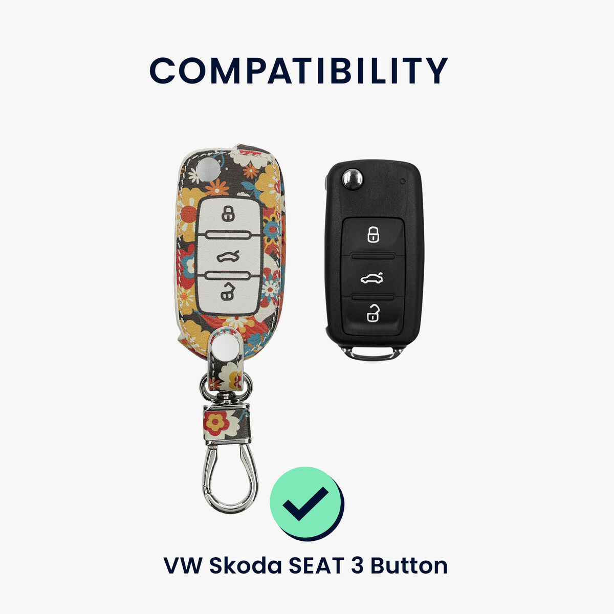Autoschlüssel Hülle für VW Skoda Seat