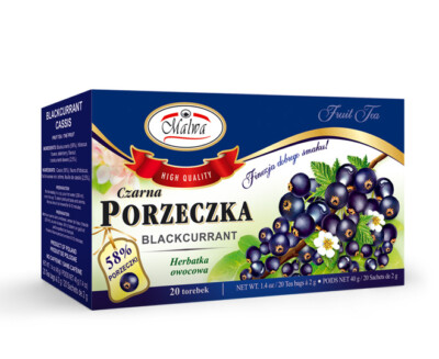 Malwa Aronia Chokeberry Tea - Polish Fruit Tea, 20 Bags, Ships From US