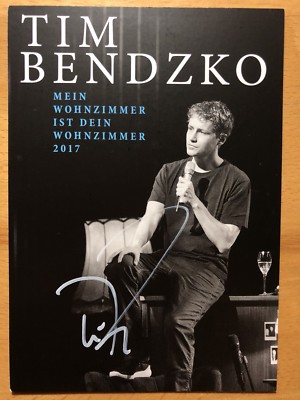Tim Bendzko AK My Living Room Is Yours...2017 Autograph Card Original Signed