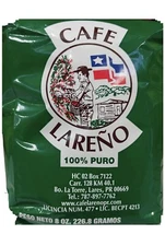Café Lareño - Authentic Puerto Rican Coffee - 100% pure. 8oz ground coffee.