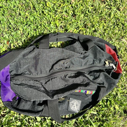 Vintage 90s All Star Cafe Large Duffle Bag Shaq Gretzky Agassi Memoribilia EUC - Picture 5 of 9