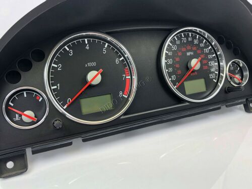 For Ford Mondeo Mk3 00-07 Polished Aluminium Trim Rings Instrument Cluster x4 - Imagen 7 de 11