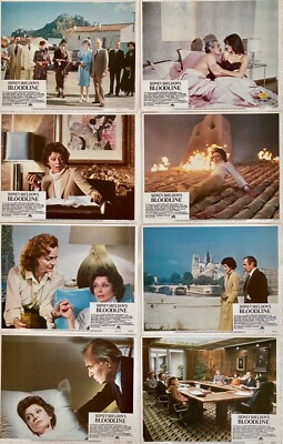Sidney Sheldon's Bloodline set of 8 Original US Lobby Cards 1979 Audrey Hepburn