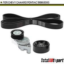 3x Accessory Drive Serpentine Belt Drive Component Kit For Chevry Camaro 98-00