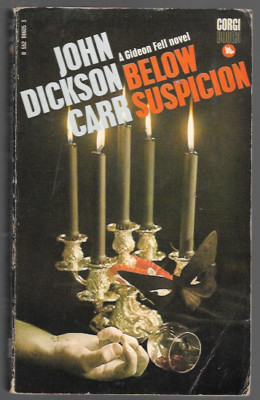 Below Suspicion by John Dickson Carr (1971 Paperback)