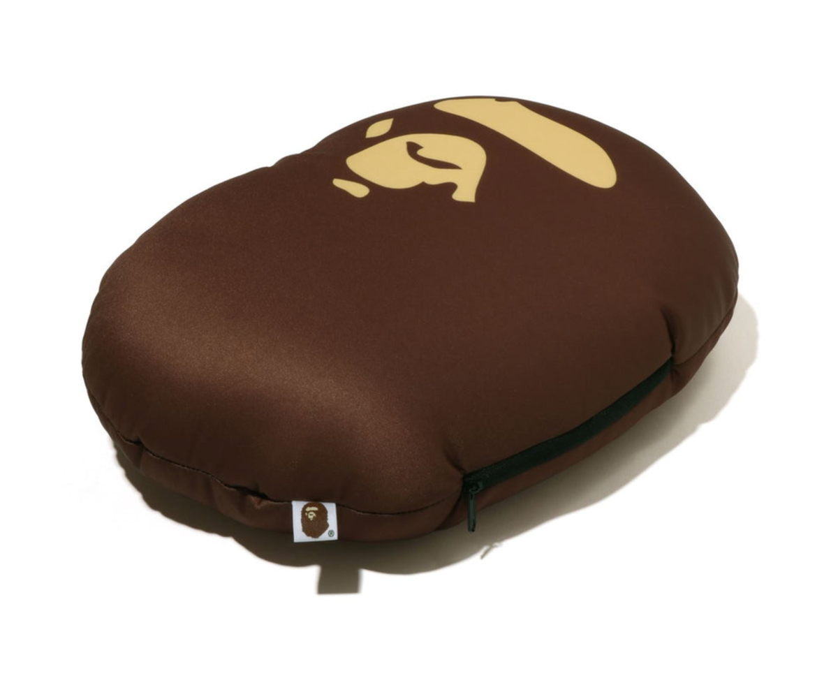 A Bathing Ape BAPE Travel ABC CAMO 2WAY APE HEAD NECK PILLOW
