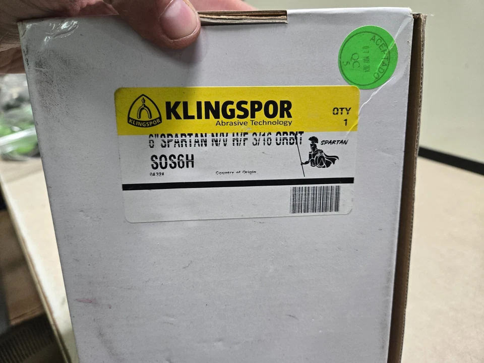 Klingsport Spartan Orbital Sander 6" 3/16 New Open Box - Image 3 of 4