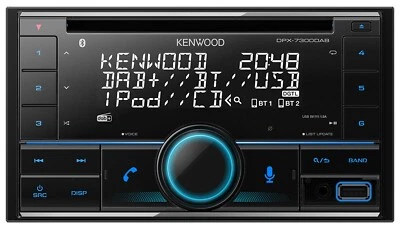 Kenwood DPX7300DAB 2-DIN DAB+ Autoradio Antenne CD USB Bluetooth Digital-Radio - Bild 1 von 3