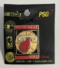 Miami Heat Lapel Pin Team Logo 1 3/8” VTG 90s Pro Specialties Group