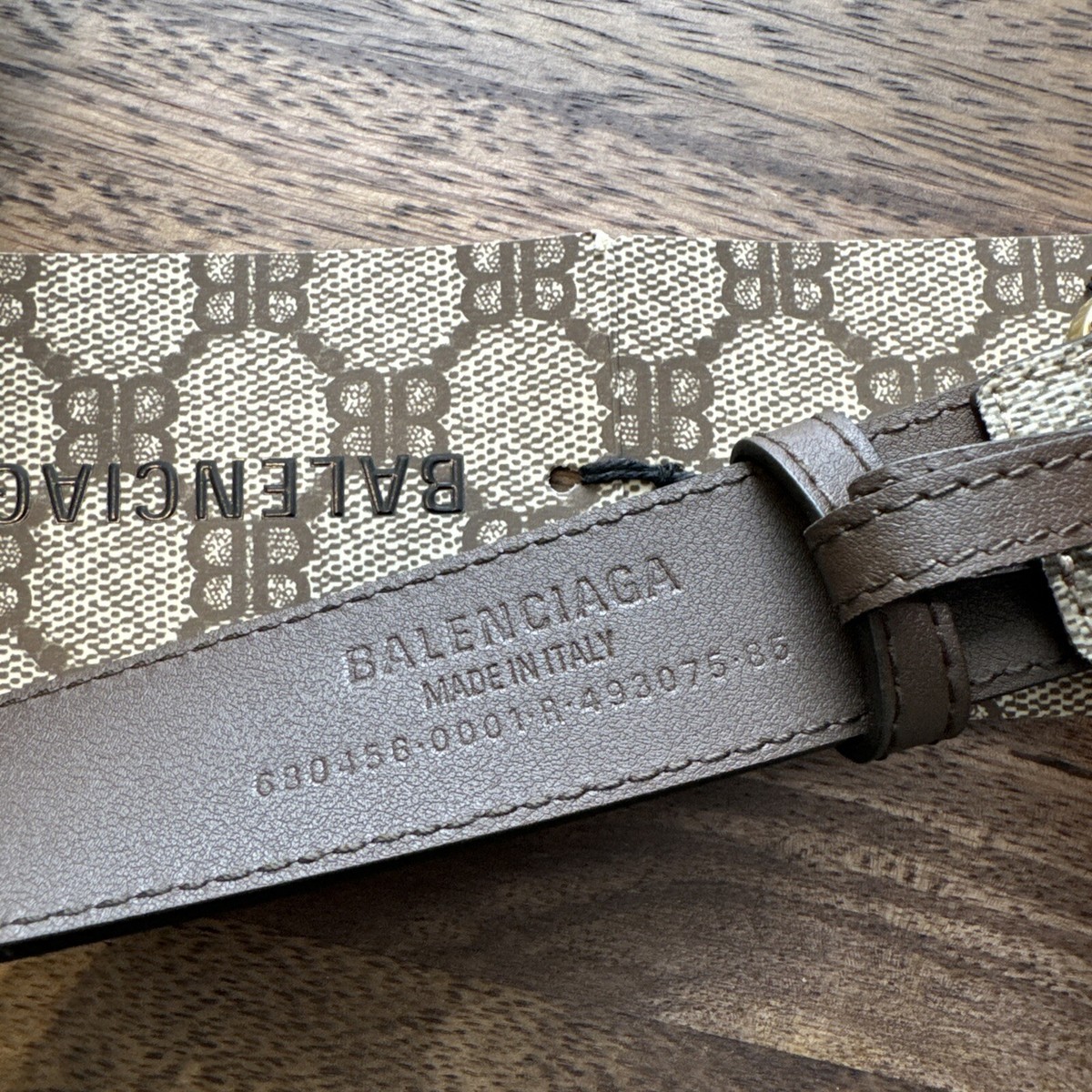BALENCIAGA × GUCCI Belt 85cm BRW Total Pattern Women BALENCIAGA × GUCCI Belt 85cm BRW Total Pattern Women