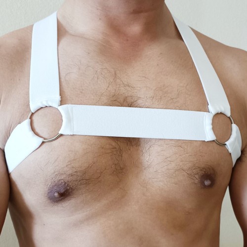 Mens Chest Shoulder Harness Underwear Pride Party Club Lingeire Top Gay Costume - Picture 3 of 21
