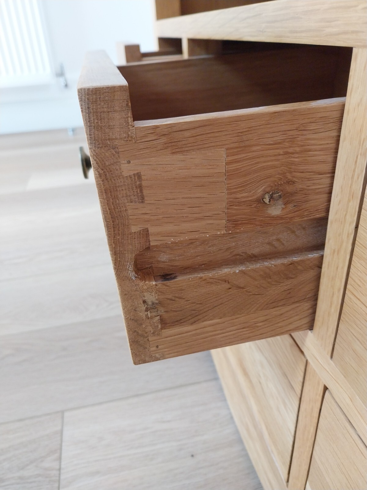 solid oak corner tv unit eBay