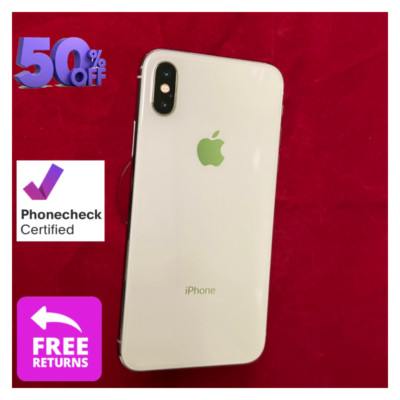 Unlocked Apple iPhone X 4G - Space Gray/Silver, 64GB/256GB