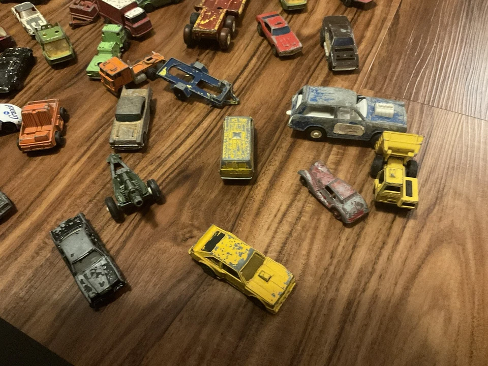 Lot Diecast Cars MATCHBOX Hot Wheels Tootsie Toys Vintage Antique 70s 80s - Image 2 of 4