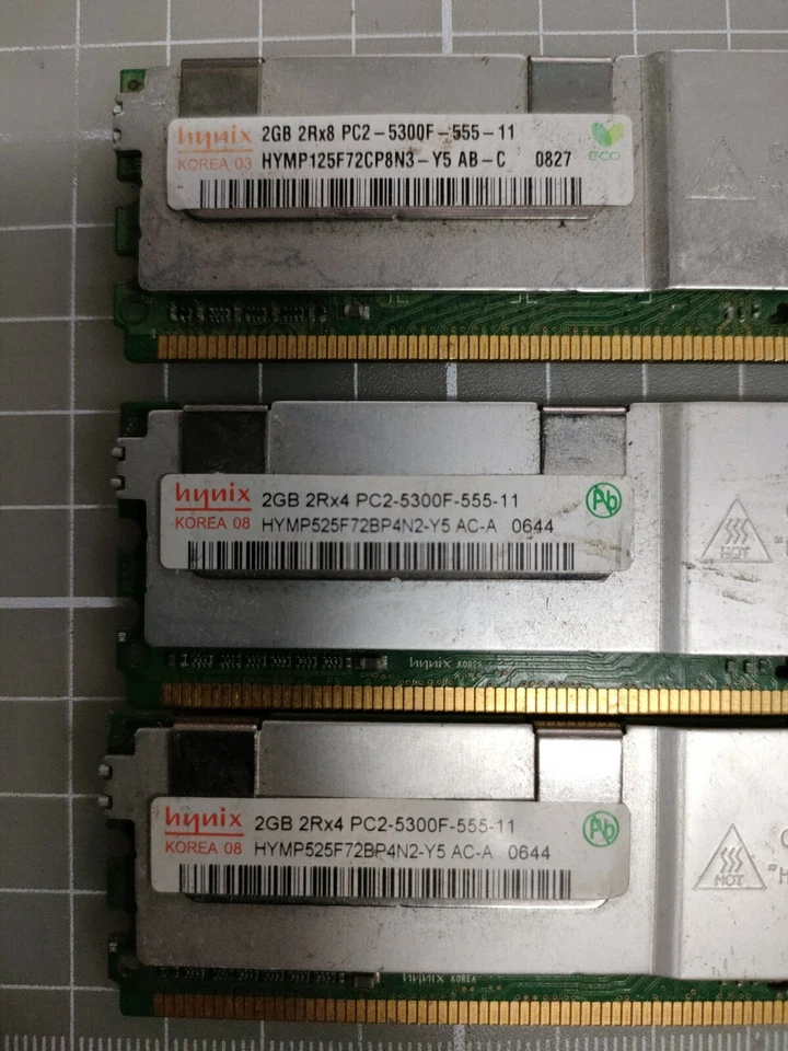 6GB HYNIX PC2-5300F-555-11 Server Memory RAM HYMP525F72CP4N3-Y5 AC-A - Image 2 of 3