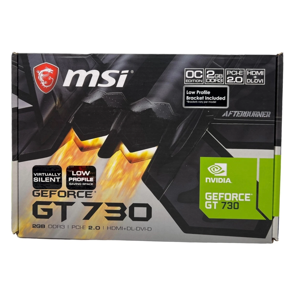 MSI NVIDIA GeForce GT 730 2GB HDMI Dual Link DVI D Low Profile